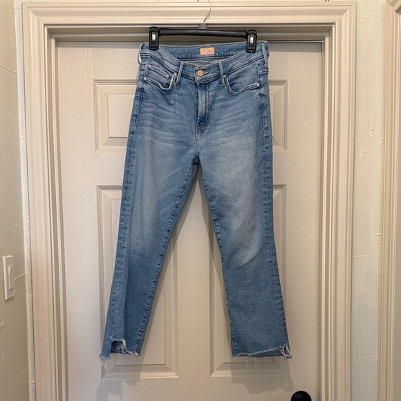 MOTHER Light Blue Ankle Jeans - Picture 1 of 8